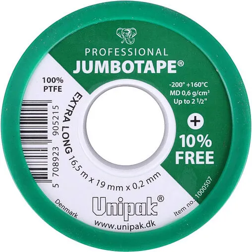 Лента ФУМ 19 x 0.2мм x 16,5м Unipak Jumbotape Prof 1000507