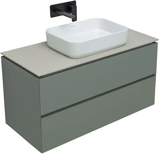 Тумба-умывальник подвесная Allen Brau Infinity 100 олива 1.21003.CGM+