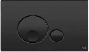 Клавиша смыва для унитаза OLI Globe 152952 черный матовый Клавиша смыва для унитаза OLI Globe 152952 черный матовый, 1