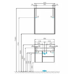 Шкаф-зеркало Aquaton Беверли 65 белый 1A237002BV010 Шкаф-зеркало Aquaton Беверли 65 белый 1A237002BV010, 2