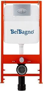 Инсталляция для подвесного унитаза Set 3 в 1 BelBagno BB026/BB050CR.MAT с кнопкой хром матовый Инсталляция для подвесного унитаза Set 3 в 1 BelBagno BB026/BB050CR.MAT с кнопкой хром матовый, 4