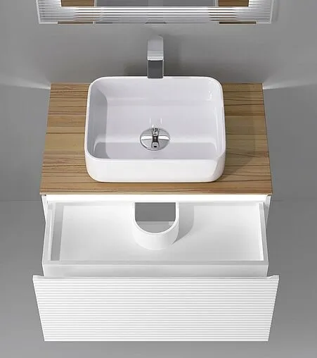 Тумба-умывальник подвесная Jorno Karat 80 белый Kar.01.80/P/W+MLN-7050H Тумба-умывальник подвесная Jorno Karat 80 белый Kar.01.80/P/W+MLN-7050H