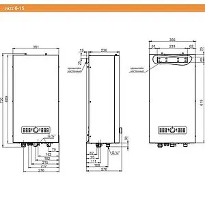 Котел электрический одноконтурный 12кВт Zota JAZZ-12 JZ3468420012 Котел электрический одноконтурный 12кВт Zota JAZZ-12 JZ3468420012, 2