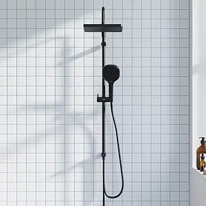 Душевая система без смесителя Damixa Merkur чёрный матовый 940000300, 4