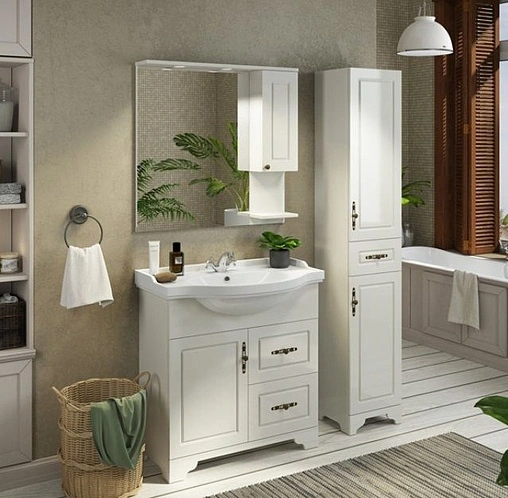 Шкаф-пенал подвесной Comforty Севилья 35 слоновая кость 00004137101CF