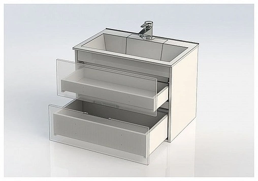 Тумба под умывальник подвесная Aquanet Алвита 70 белый 00184302