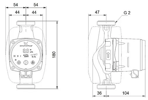 Насос циркуляционный Grundfos Alpha2 32-80 180 99420020