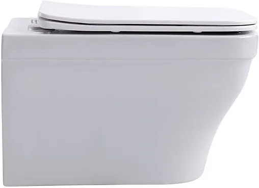 Унитаз подвесной безободковый Aquanet Elegant Rimless белый Elegant W