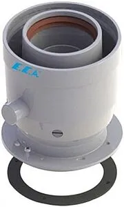 Адаптер стартовый коаксиальный Ø 80/125мм (PP) E.C.A. 7006990073, 2