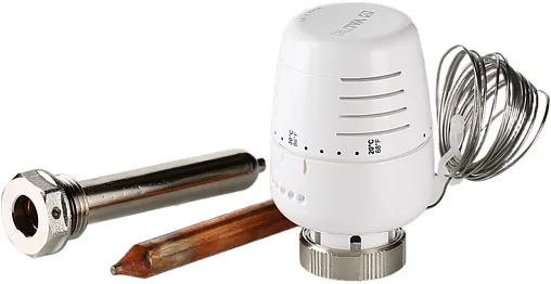 Головка термостатическая с выносным погружным датчиком М30x1.5 Valtec белый VT.5011.0.0 Головка термостатическая с выносным погружным датчиком М30x1.5 Valtec белый VT.5011.0.0