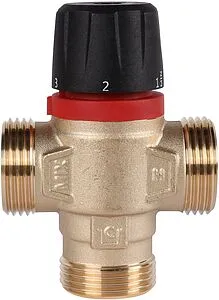 Трехходовой термостатический смесительный клапан 1" +20...+43°С Kvs 2.5 Rommer RVM-0231-254325 Трехходовой термостатический смесительный клапан 1" +20...+43°С Kvs 2.5 Rommer RVM-0231-254325, 2