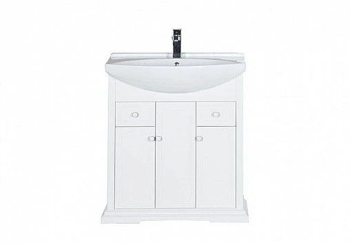 Тумба под умывальник напольная Aquanet Лагуна 75 белый 00175299 Тумба под умывальник напольная Aquanet Лагуна 75 белый 00175299