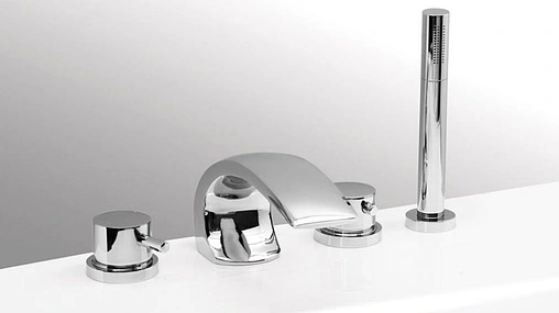 Смеситель на борт ванны на 4 отверстия Vega Arco Lux хром 91А1695125