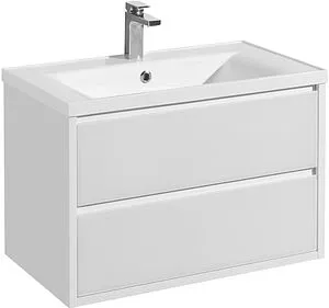 Тумба-умывальник подвесная Aquaton Римини 80 new белый 1A2267K3RN010 Тумба-умывальник подвесная Aquaton Римини 80 new белый 1A2267K3RN010, 1