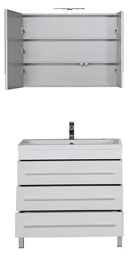 Шкаф-зеркало Aquanet Верона 90 L белый 00172339 Шкаф-зеркало Aquanet Верона 90 L белый 00172339