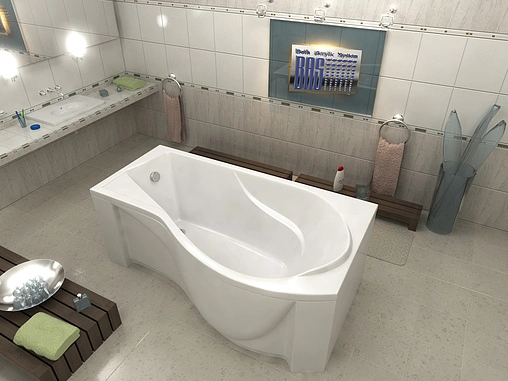 Ванна акриловая Bas Капри 170x80 R В00016