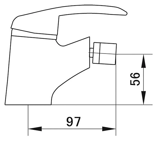 Смеситель для биде SMARTsant Тренд хром SM054005AA Смеситель для биде SMARTsant Тренд хром SM054005AA