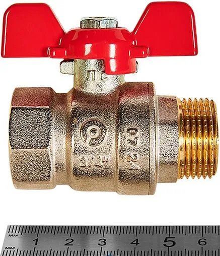 Кран шаровый ¾&quot;в x ¾&quot;н Rommer ГОСТ Р 59553-2021 RBV-0004-2210220