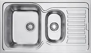 Мойка кухонная Omoikiri Kashiogawa 86-2-IN нержавеющая сталь 4993454, 1