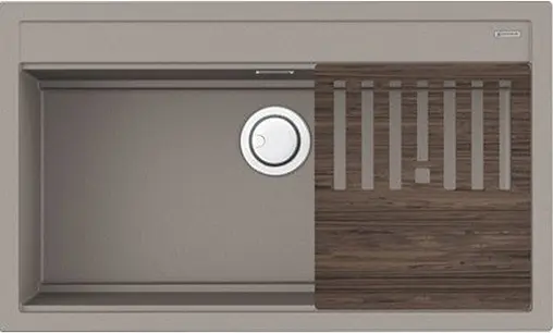 Мойка кухонная Omoikiri Kitagawa 86-LB-GR leningrad grey 4993796