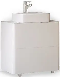 Тумба-умывальник напольная Raval Pure 75 белый Pur.01.75/N/W+7050H-805 Тумба-умывальник напольная Raval Pure 75 белый Pur.01.75/N/W+7050H-805, 1