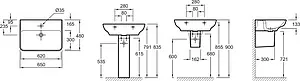 Раковина Jacob Delafon Struktura 65 белый EGC112-00 Раковина Jacob Delafon Struktura 65 белый EGC112-00, 2
