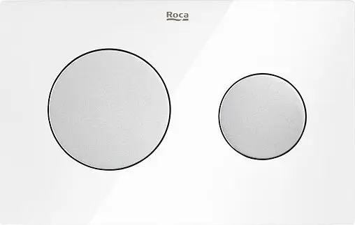 Клавиша смыва для унитаза Roca PL-10 890089005 кнопки/хром матовый, панель/белый глянцевый Клавиша смыва для унитаза Roca PL-10 890089005 кнопки/хром матовый, панель/белый глянцевый