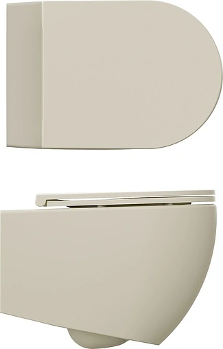 Унитаз подвесной безободковый ISVEA Infinity слоновая кость 10NF02001-2K