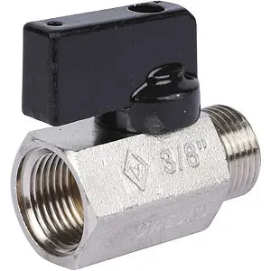Кран шаровый мини ⅜"в x ⅜"н Bugatti Kansas 08050011 Кран шаровый мини ⅜"в x ⅜"н Bugatti Kansas 08050011, 2