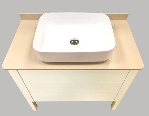 Тумба-умывальник напольная Comforty Лондон 90-2 белый/бежевый 00004138841CF