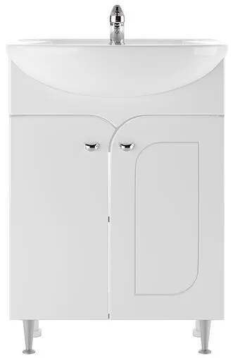 Тумба под умывальник напольный Айсберг Радуга 60 белый DA1142TR