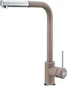 Смеситель для кухни с выдвижным изливом Franke Sirius Side миндаль/хром 115.0476.828 Смеситель для кухни с выдвижным изливом Franke Sirius Side миндаль/хром 115.0476.828, 1