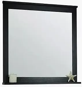 Зеркало Aquaton Леон 65 ясень чёрный 1A187102LBPT0, 1