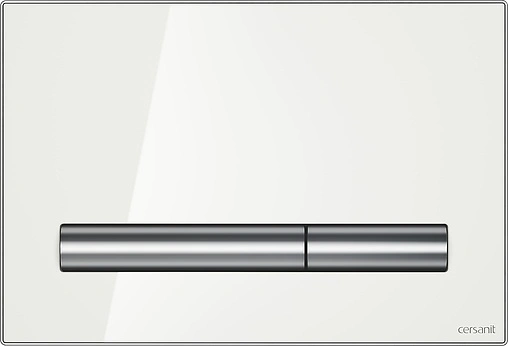 Комплект 6 в 1 Cersanit Carina New Clean On S-SET-CARC/LPRO/S-DL/Pi-W с кнопкой Pilot BU-PIL/WHG/GL белый глянцевый