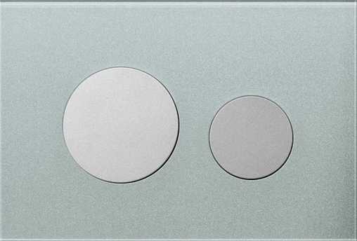 Клавиша смыва для унитаза TECEloop Modular кнопки/хром матовый, стекло на выбор