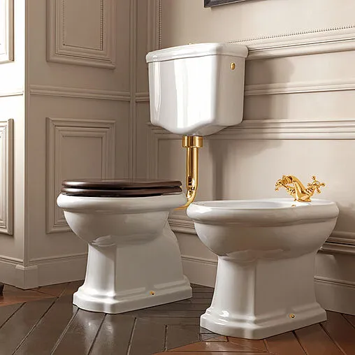 Унитаз-компакт с высоким бачком Kerasan Retro белый