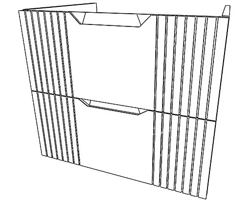 Тумба под умывальник подвесной Домино Garden 60 зеленый матовый DG2501T