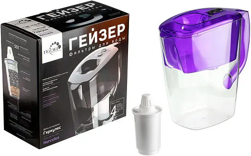 Фильтр-кувшин Гейзер Геркулес 62043 фиолетовый