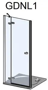 Дверь в нишу 900мм прозрачное стекло Roltechnik Elegant Line GDN1/900 L 134-900000L-00-02 Дверь в нишу 900мм прозрачное стекло Roltechnik Elegant Line GDN1/900 L 134-900000L-00-02, 3