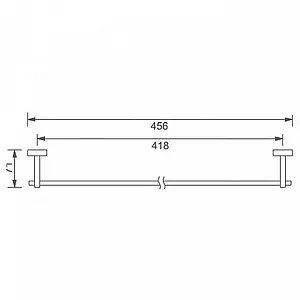 Полотенцедержатель Aquanet хром 4718, 2