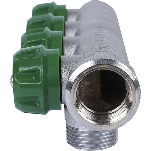 Коллектор регулирующий проходной 4 отвода ¾&quot;в/н x ¾&quot;ек Stout SMB-6850-343404