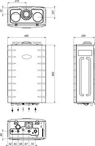 Настенный газовый котел двухконтурный турбированный 15кВт Kiturami World Alpha 15 A21E220259 Настенный газовый котел двухконтурный турбированный 15кВт Kiturami World Alpha 15 A21E220259, 2