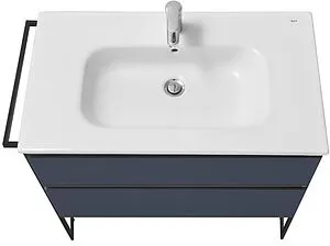 Тумба-умывальник подвесная Roca Domi 80 синий ZRU9307868+ Тумба-умывальник подвесная Roca Domi 80 синий ZRU9307868+, 4