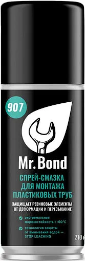 Смазка-азрозоль для монтажа труб 210мл Mr.Bond QuickSPACER 907 4090700210