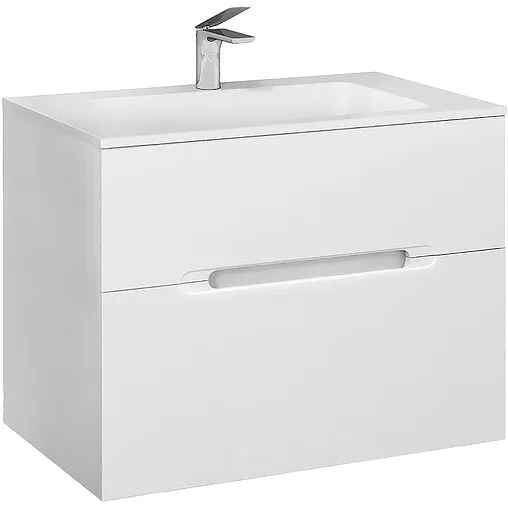 Тумба под умывальник подвесная Jorno Modul 80 белый Mоl.01.77/P/W