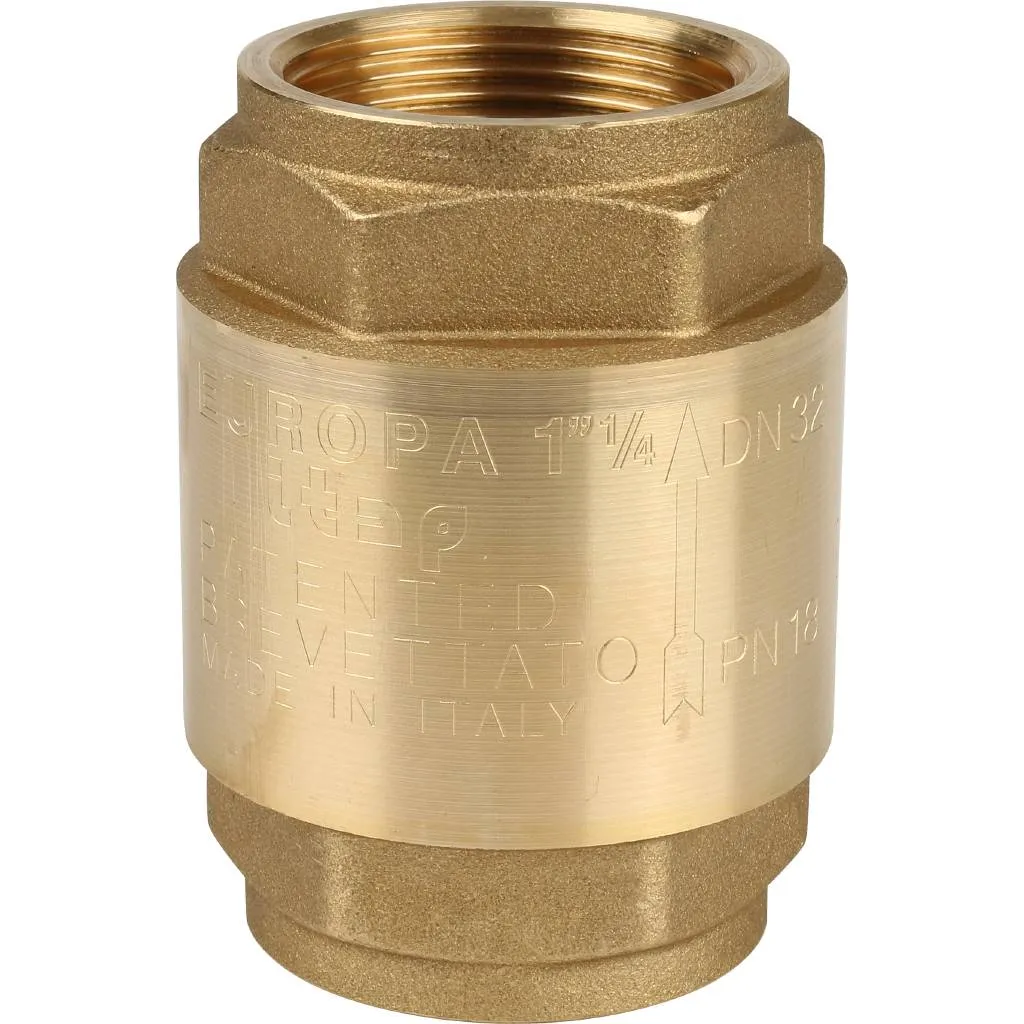 Клапан обратный пружинный 1¼"в x 1¼"в Itap Europa 1000114 Клапан обратный пружинный 1¼"в x 1¼"в Itap Europa 1000114