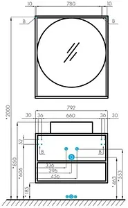 Тумба-умывальник подвесная Aquaton Лофт Фабрик 80 дуб эндгрейн 1A2424K5LTDU0, 2