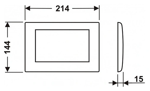 Клавиша смыва для унитаза TECEplanus 9240312 белый матовый