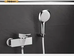 Смеситель для душа D&K Berlin Steinbeis белый/хром DA1433116 Смеситель для душа D&K Berlin Steinbeis белый/хром DA1433116, 4