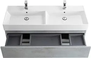 Тумба под умывальник подвесная Cezares Molveno 46 120 Beton MOLVENO 46-120-2C-SO-BET Тумба под умывальник подвесная Cezares Molveno 46 120 Beton MOLVENO 46-120-2C-SO-BET, 5